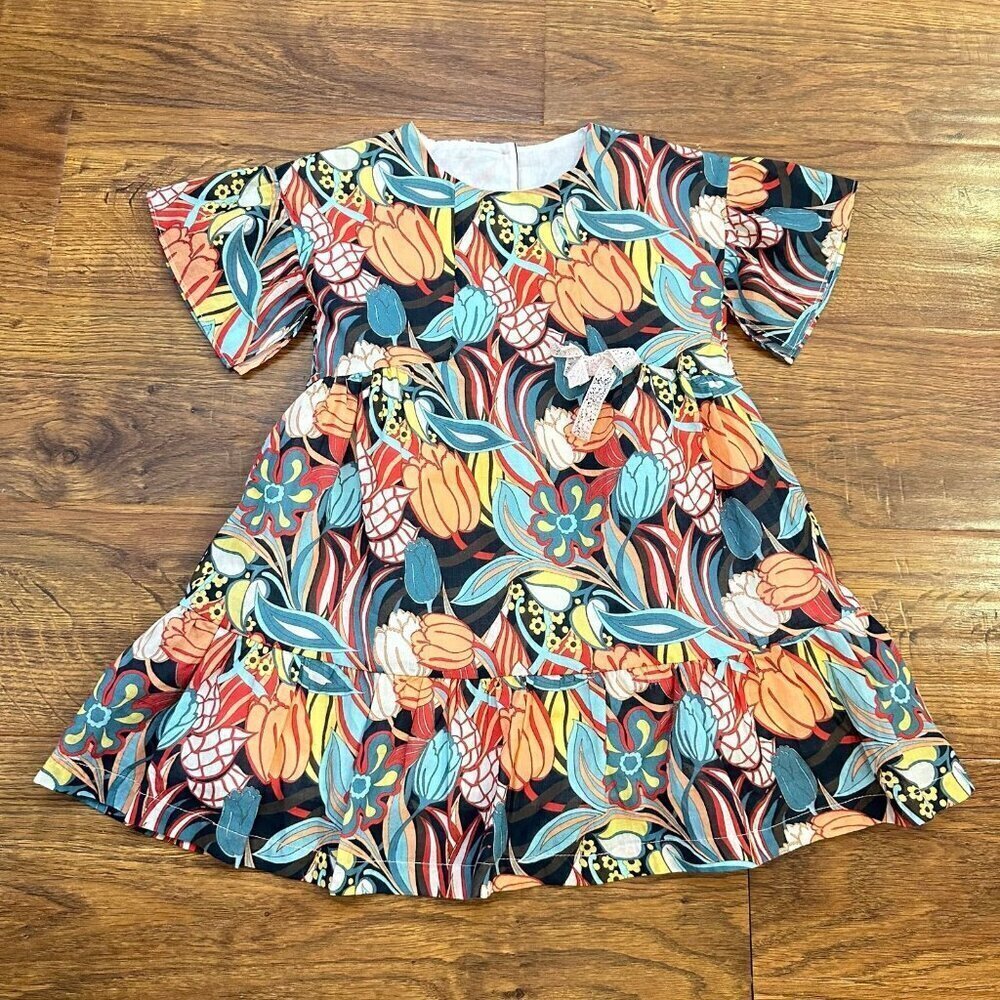 Nanos floral cotton spring dress